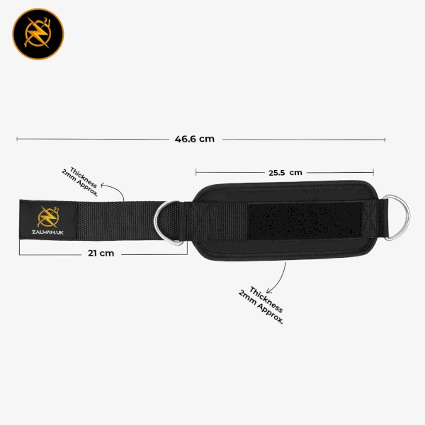 Weightlifting Ankle Straps – D-Ring Cable Attachment for Leg Workouts