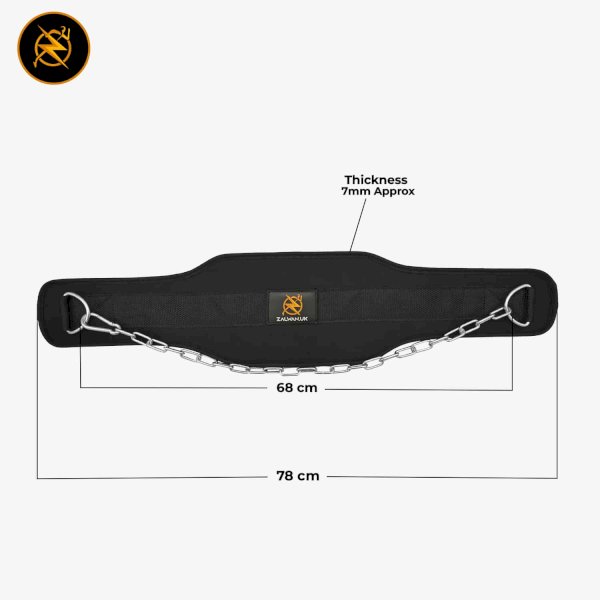 Weightlifting Dip Belt with Steel Chain – For Dips & Pull-Ups